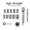 Egofine 12pcs 1/2 Inch Ratchet Socket Wrench Set, Drive Socket