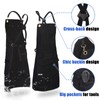 QeeLink Professional Grade Chef Apron for Kitchen, BBQ and Grill