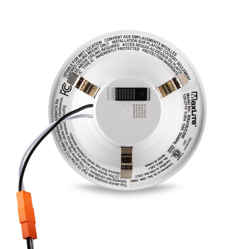 Maxlite RR410UCSW 4 Inch 10W LED Residential Retrofit Downlight, Dimmable,