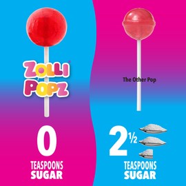 Zollipops Mango & Strawberry - Tropical Delight with Mango and Strawberry Flavored Lollipops, 5.2 oz. Bag