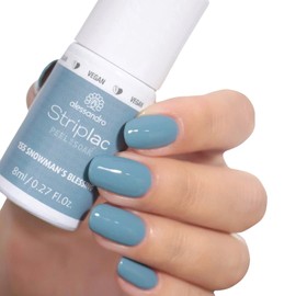 alessandro Striplac Peel or Soak Vegan Snowman’s Blessing LED Nail Polish in Blue-Grey, 8 ml – For Perfect Nails in 15 Minutes