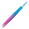 OHPHCALL Eyebrow Tweezer with Brush Travel Eyebrow Clamp Colorful Eyebrow
