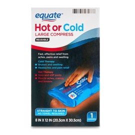 Equate Reusable Hot or Cold Large Compress, 8" x 12" (20.3 cm x 30.5 cm)