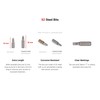 TEKTON 1/4 Inch Hex Bit Set with Rail, 9-Piece (2-6