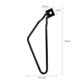 Mxzzand 2pcs Motorcycle Saddle Bag Brackets Support with XL883/1200 HD1450/1584 (Black), black