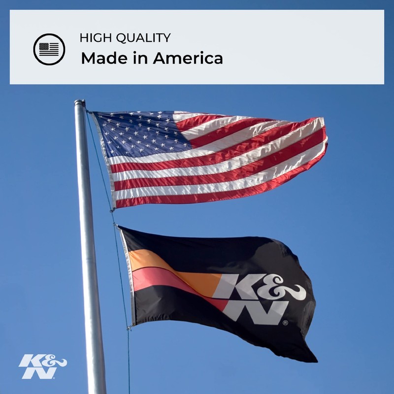 K&N Filtro de aire del motor: alto rendimiento, premium, filtro
