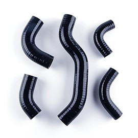ASYXPCRH Compatible With Kawasaki Vulcan 800 VN800 Drifter VN800A VN800B Classic 1995-2005 Silicone Radiator Coolant Hose Kit (black)