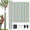 chicarry 48" Metal Tree Trunk Protector, 8 Pack Mesh Tree