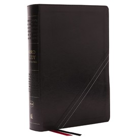 NKJV, Word Study Reference Bible, Leathersoft, Black, Red Letter, Comfort Print: 2,000 Keywords that Unlock the Meaning of the Bible