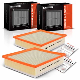A-Premium 2-PC Engine Air Filter Compatible with Toyota Models - Sequoia 2014-2022, Tacoma 2016-2023, Tundra 2013-2021, 3.5L 4.0L 4.6L 5.7L, Replace# 17801-0P100