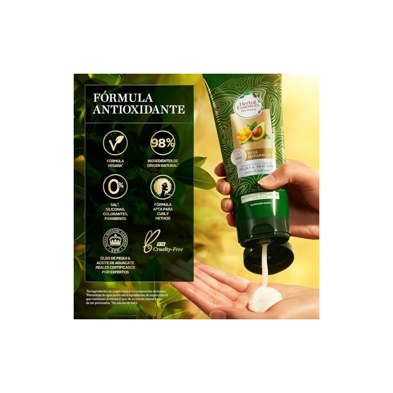 HERBAL ESSENCES Bio:Renew, Acondicionador sin sal' de uso diario para