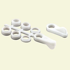 Prime-Line L 5924 Universal Screen Clips, Flush To 7/16 In., Plastic Construction, White (4 Pack)