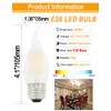 Lamsky Chandelier LED Light Bulbs 40W Equivalent E26 Base,Dimmable 4W
