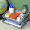 Acrimet Facility 2 Tier Letter Tray Side Load Plastic Desktop