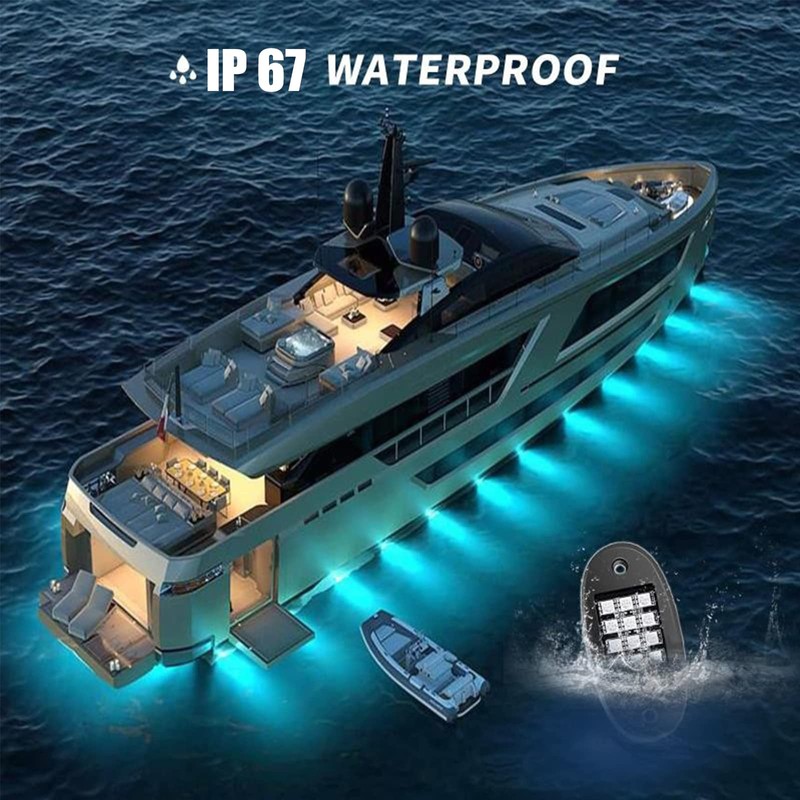HEKE Luces LED RGB para Rocas, 8 cápsulas con aplicación
