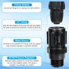4pcs 25 PSI Drip Irrigation Faucet Adapter Kit, Include 2pcs