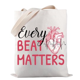 Cardiology Tote Bag Every Beat Matters Tote Bag Cardiac Nursing Gift Heart Flow Anatomy Gift Cardiologist Gift (Every Beat Matters TOTE)