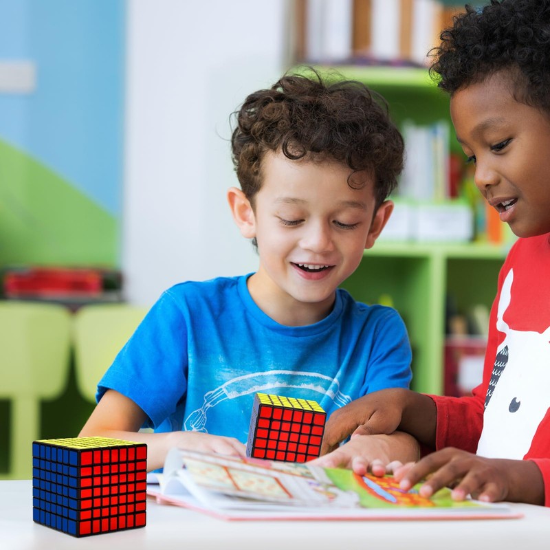 KOSTACHI 6x6 Speed Cube, Professional 6x6x6 Rubik's Cube, Black, 3D