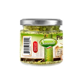 Sanniti Pistachio Crumble, 3.5 oz Jar – Gourmet Sicilian Pistachio Topping – Sweet & Savory – Product of Italy