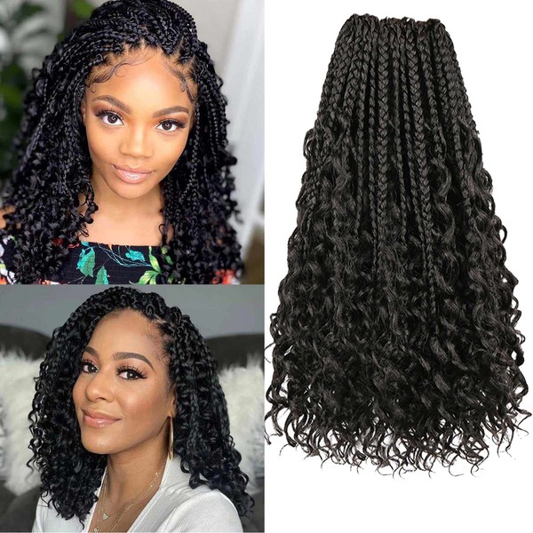 FFDDear 14 Inch Goddess Box Braids Crochet Hair 8 Packs