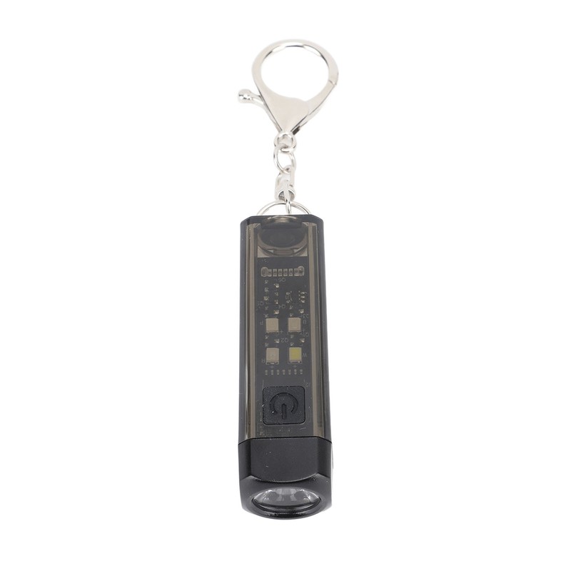 Keychain Flashlight Plastic 2 Lighting Mode Magnetic USB Rechargeable Portable