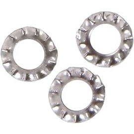 FIX-NIPPEL Serrated Washer M6 11 x 6.4 x 0.7 mm Pack of 100 Stainless Steel (Niro)