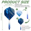KASESSS 12 PCS 2-In-1 Integrated Dart Flights, Highly Quality Dart