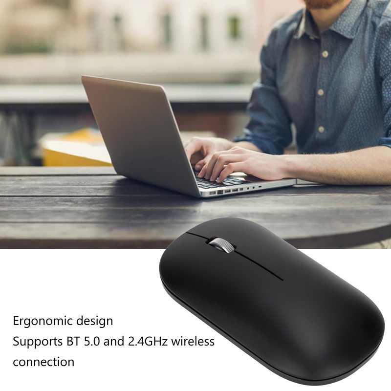 Wireless Mouse BT5.0 2.4G Wireless Adjustable DPI High Sensitivity Ergonomic