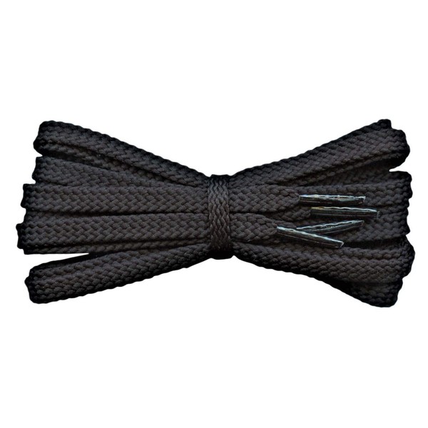 Fabmania Strong black replacement trainer shoelaces - Length 120cm