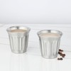 Easyworkz Stainless Steel Double-Wall Espresso Cups 5 oz Set of