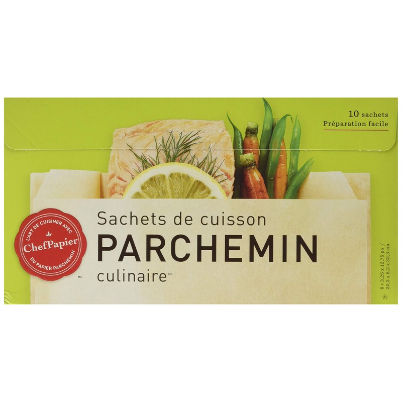 PaperChef PC5003 (2 Pack) Parchment Paper Nonstick Cooking Bags, 10-ct/Box,