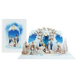 3D Holiday -Up Christmas Card, 3D Navity Pop-up Card, 3D Holy Night Nativity Card, Jesus Christ Birth Scene Card, Merry Christmas Card, X48
