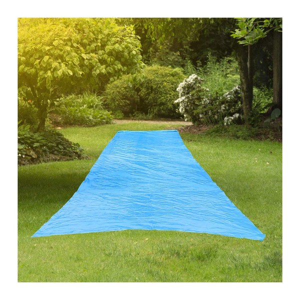 RESILIA - Super Slip Lawn Water Slide XXL, 30 Feet Long x 8 Feet Wide, for Adults and Teens, Powder Blue with Hold Steady Stakes