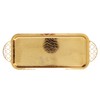 Serving Tray Gold Retro Light Luxury Oblong Water Cup Tea