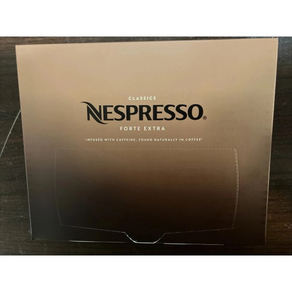 Nespresso Professional Caffe Forte EXTRA Coffee Capsules 50 Pack, 5/31/2025