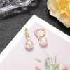 Pearl Earrings for Women 14K Gold Plated Hypoallergenic Pearl Earrings