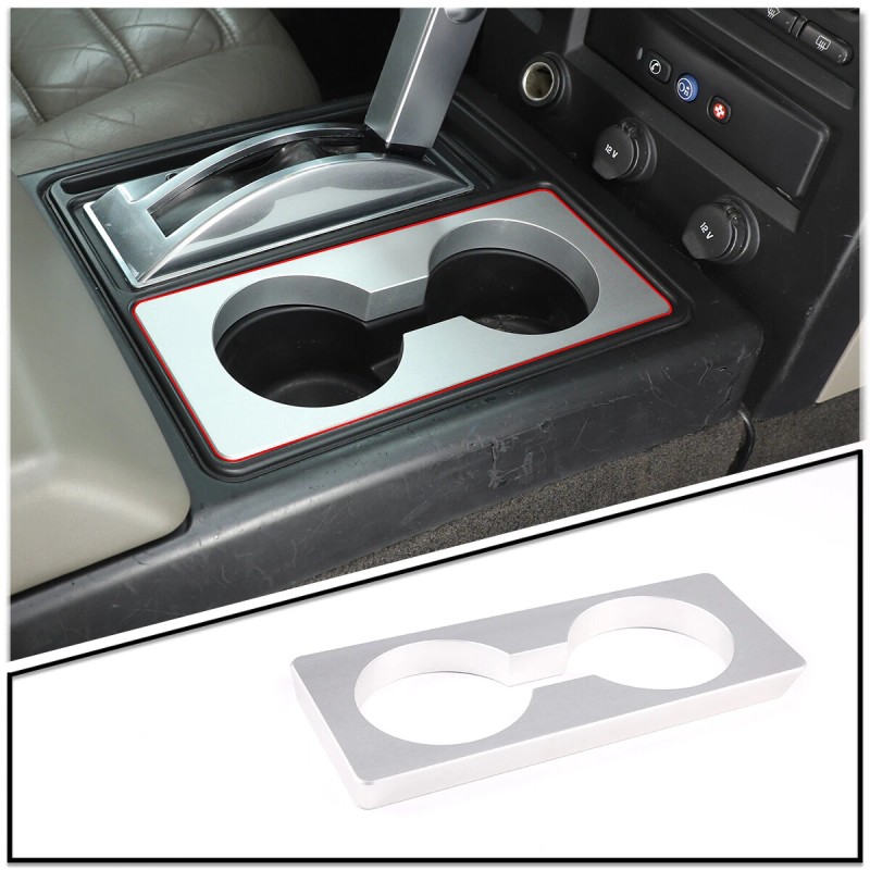 cartiangous Aluminum Interior Shifter Console Cup Holder Heighten Pad For