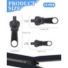 JUKOTA Reißverschluss Zipper,12 Stück Reisverschluss Reparatur Set,Abnehmbare Reißverschluss Zipper Pull