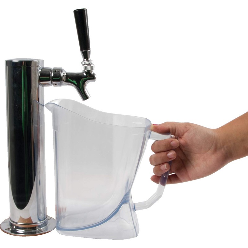 San Jamar PPP60 Perfect Pour Shatter-Resistant Beer Pitcher, 60 oz.