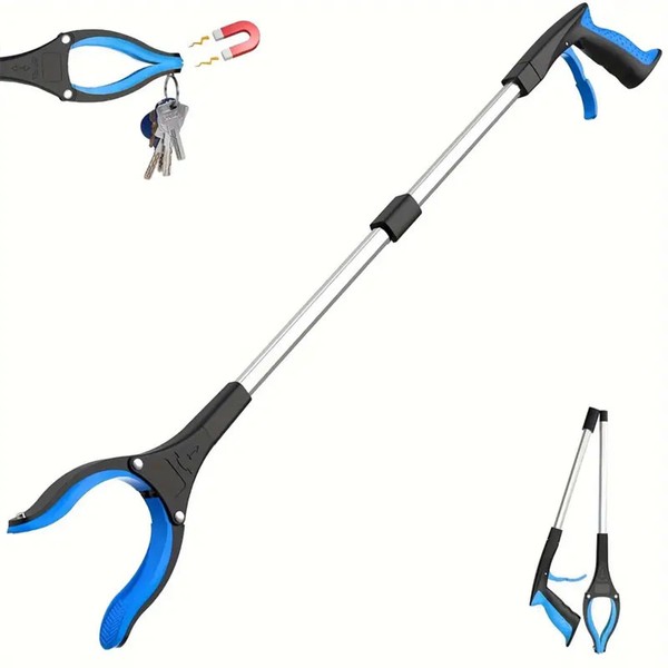 32” Grabber Reacher Tool, Foldable Gripper and Reaching Tool with