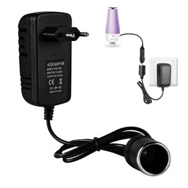 Aicharynic KFZ Netzadapter, Spannungswandler 100V - 240V auf 12V/3A (36W), Netzteil Adapter Stromwandler, KFZ Zigarettenanzünder Wechselrichter AC-DC Adapter für Navi, DVR, Auto-Ladegerät und mehr