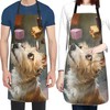Cute Dog Aprons with Pockets - Chef Apron Puppy Looking