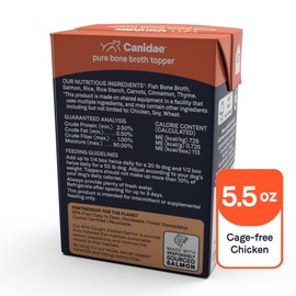 CANIDAE Pure Bone Broth Topper with Real Salmon & Rice Wet Dog Food, 5.5 oz. (Case of 12)