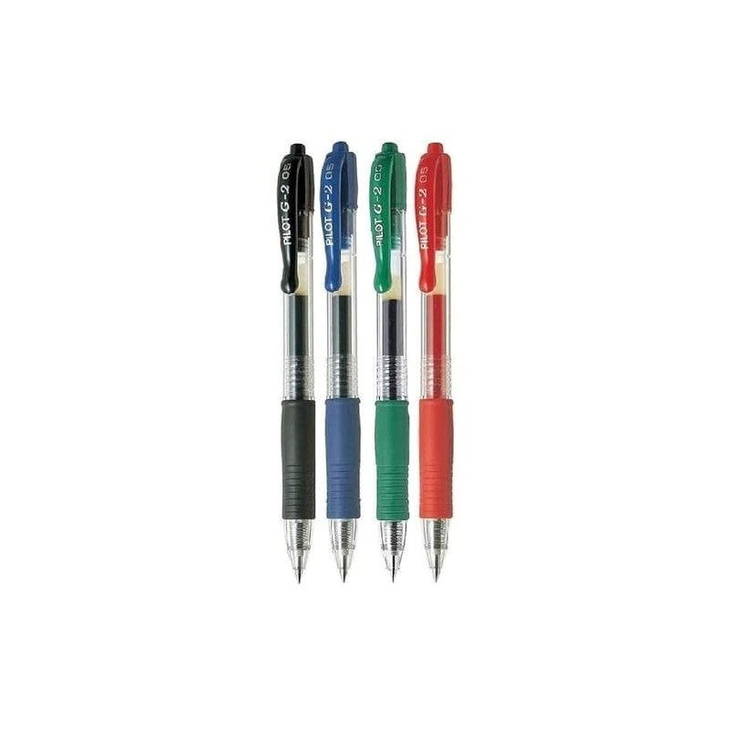 Pilot G2 Assorted Pack Retractable Rollerball Pen Pens Extra Fine