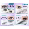 GECOMO Lower False Eyelashes, Partial False Eyelashes, Straight Pita Eyelashes,
