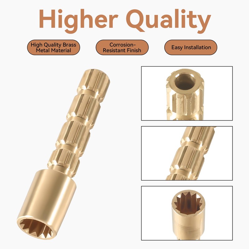 Compatible with Gerber & Pfister Shower Tub Valves, 2.5" Brass
