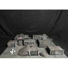 Unbranded Wargaming Modular Trenches Terrain Compatible With Trench Crusade / Warhammer40k