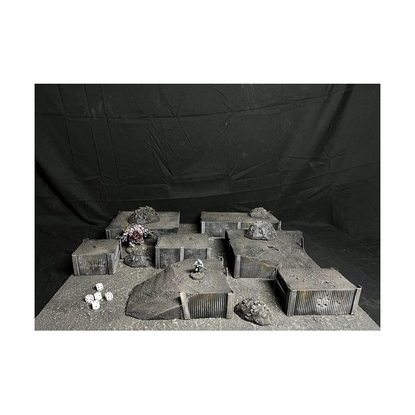Unbranded Wargaming Modular Trenches Terrain Compatible With Trench Crusade /