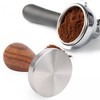 58mm Stainless Steel Coffee Tamper Wooden Handle Powder Pressing Tool