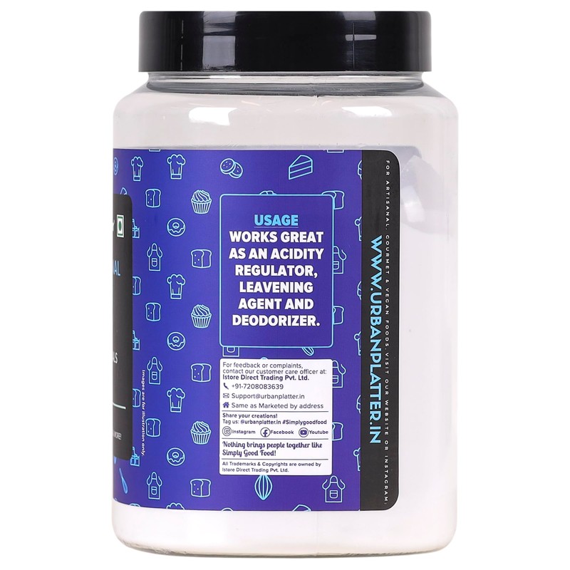 Urban Platter Baking Soda Jar 1Kg [Food Grade Sodium Bicarbonate